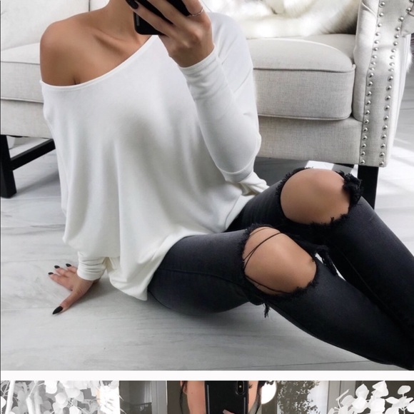 Tops - White top reposh from EKAttire